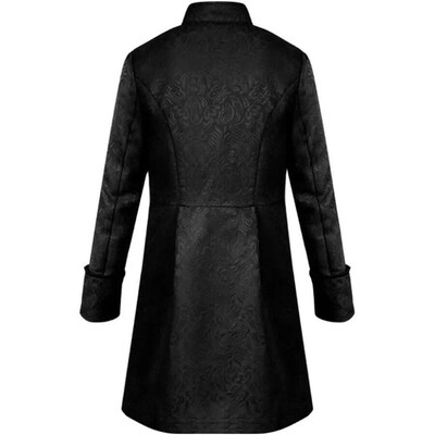 Mens Gothic Steampunk Frock Coat Vintage Medieval Victorian