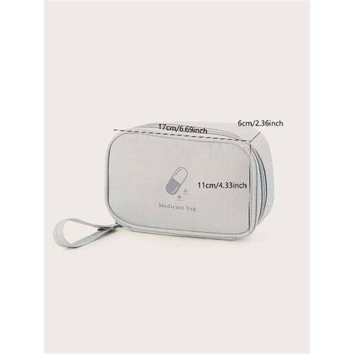 1pc Portable Medicine  Bag, Travel First Aid Bag, For ,