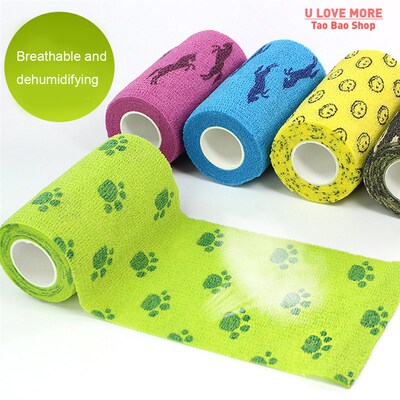 1 Pcs Printed Medical Self Adhesive Elastic Bandage 4.6m Col