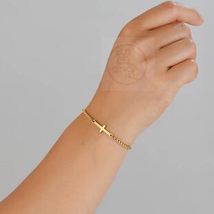 -Simple Jesus Cross Friendship Best Friends Brlet Adjustable