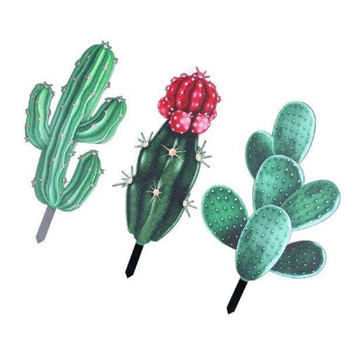 Cactus Flower Decor Insert Acrylic Simulation Cactus