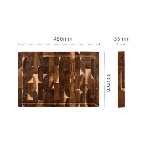 Premium Acacia Wood Cutting Board 14 X 9 X 1 Inch with Hand
