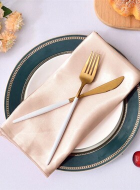 10pcs/lot 43*43cm Wedding Napkins Champagne Napkin Handkerch