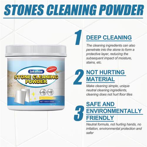 Jakehoe Kitchen Stone Cleaner Powder - For Cleaning and Poli