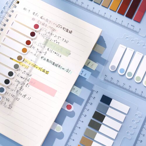 200 Sheets Morandi Index Tabs Bookmark Sticky Notes Notepad
