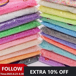 100-650pcs 10g 2/3/4mm Czech Glass Seed Beads Small Round Lo