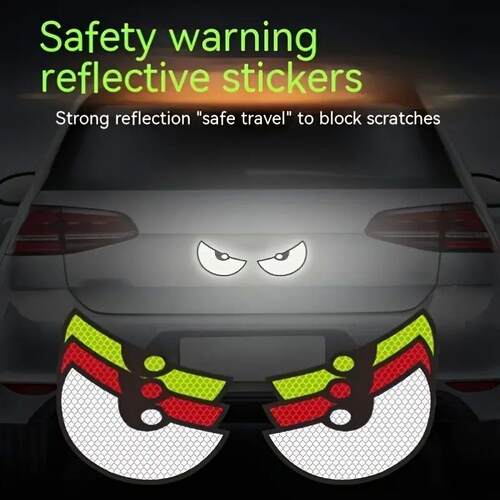 2pcs Car Demon Eye Reflective ers Motorcycle Improve Vehicle