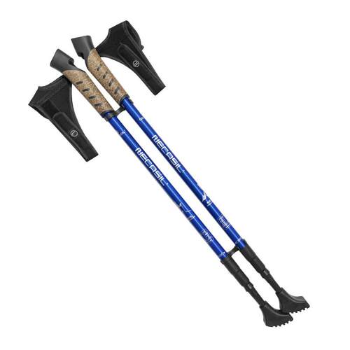 1/ 2Pcs Nordic Walking Sticks Telescopic Baton Trekking Pole