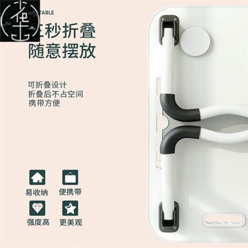 Small table on the bed, folding dormitory computer table电脑