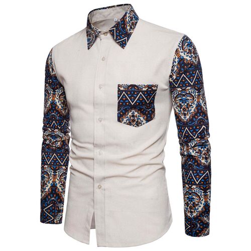 -Spring mens plus size mens long-sleeved catwalk popular s