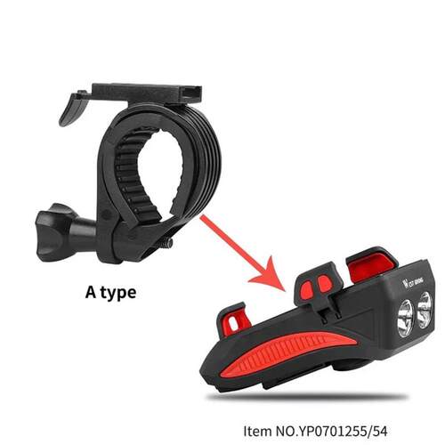 Black Bicycle Light Bracket Bike Computer Mount Bracket Smar