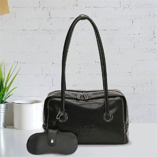 Tote Bag for Women with Double Zip Underarm Bag PU Leather