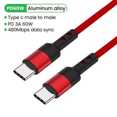 USB C To USB Type C Cable 100W 60W PD Fast Charger Cord Usb