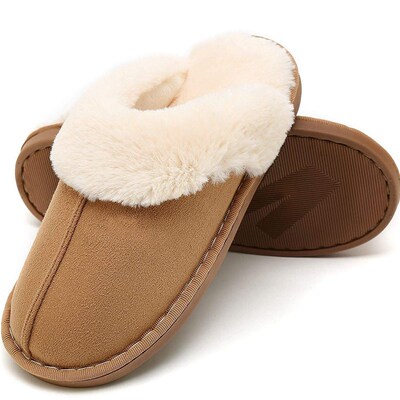 Style Wool-connected Home Tpr Rubber Sole Slippers For Men A