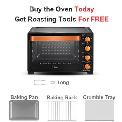 Midea 35L electric oven auto baking broil oven