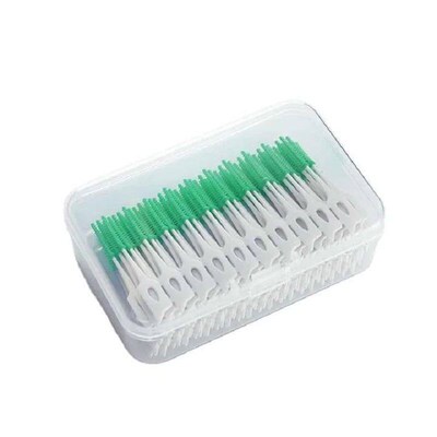 200 pcs/box Silicone Interdental Brushes Super Soft Dental C