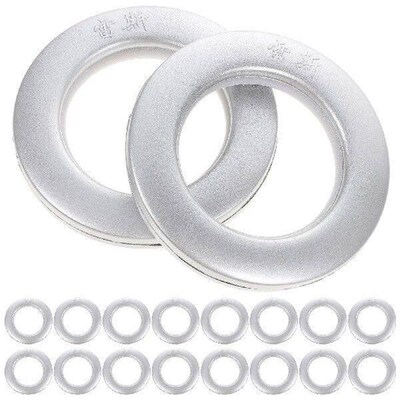 75 Pcs Ceiling Lamp Curtain Ring Black Flush Mount Light