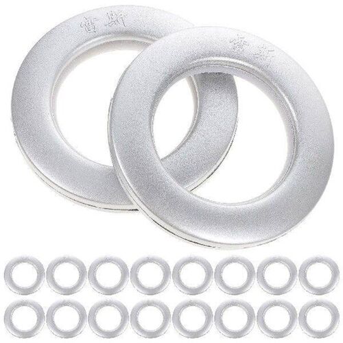 75 Pcs Ceiling Lamp Curtain Ring Black Flush Mount Light