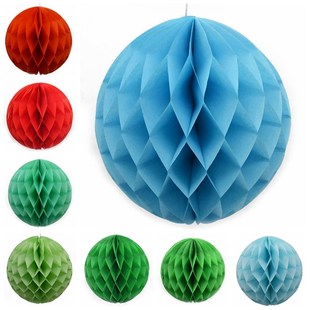 10Pcs/lot Paper Honeycomb Ball Decorative Hainging Flower Ba