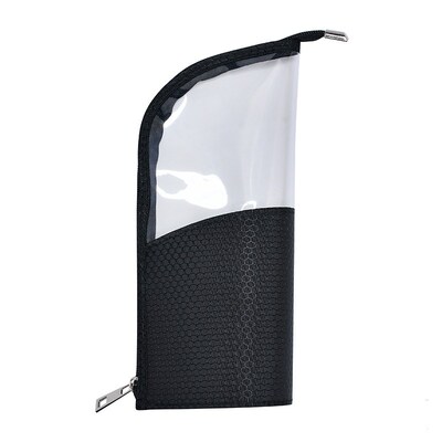 Makeup Bag Brush Holder Pencil Case Zipper Closure Stand-up
