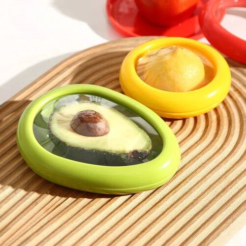 Reusable Food Saver Box Half Cut Fruit Fresh Retractable Fil