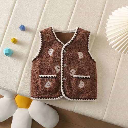 Kids Autumn Clothes Waistcoat Childrens Soft Fur Vest Boy G