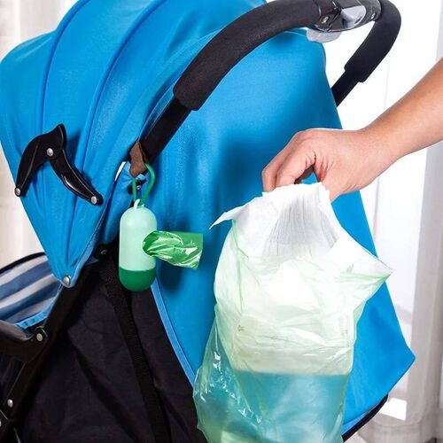 Portable Bag Dispenser Waste Bag Refill for Baby Stoller Tra