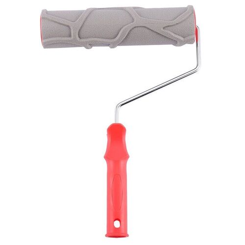 Stone Texture Rubber Embossed Paint Roller Brush Hand Tool I