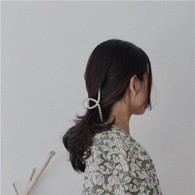 9 Styles Elegant Pearl Hair Claws Woman Hairpins Hair Access