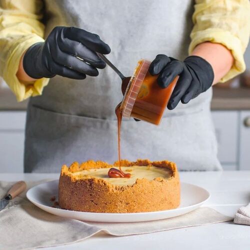 100pcs Black Nitrile Gloves 7mil Kitchen Disposable Syntheti