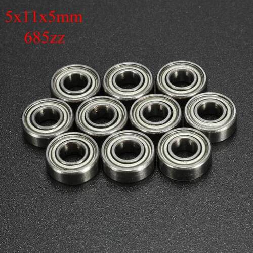10Pcs 685ZZ Ball Bearings 5*11*5mm Double Shielded Miniature