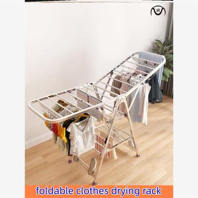 Collapsible clothes drying rack