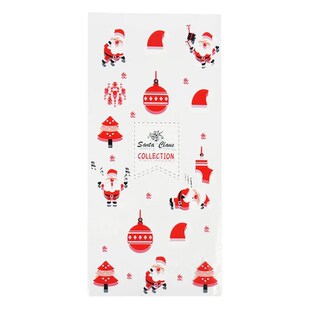 50Pcs Christmas Gift Bag Transparent Plastic Bags for Presen