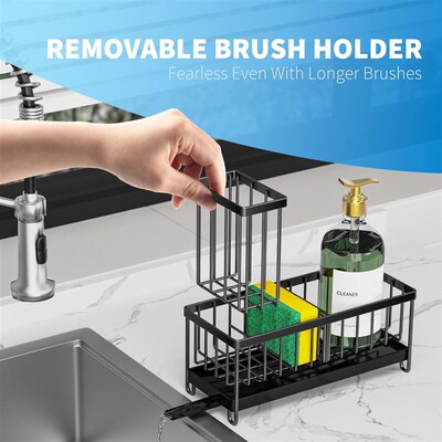 Sponge Holder for Kitchen Sink Sink Caddy Organizer Brush