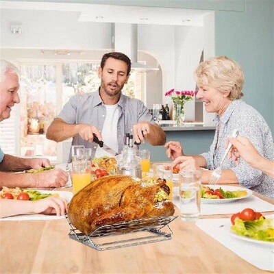 Turkey Rack For Roasting Pan Foldable Roasting Rack Turkey