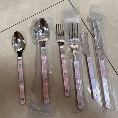 304 stainless steel pink knife, fork, spoon gift wholesale