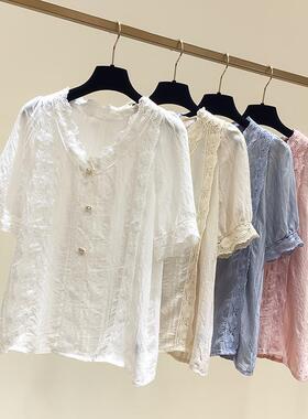 Plus Size Chiffon Blusas Mujer De Moda 2021 Summer Ropa Muje
