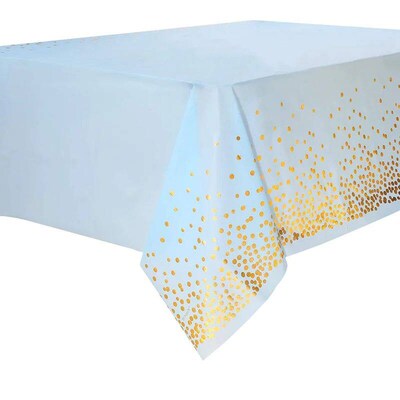 Tablecloth Decoration Supplies Bronzing Black Dots Disposabl