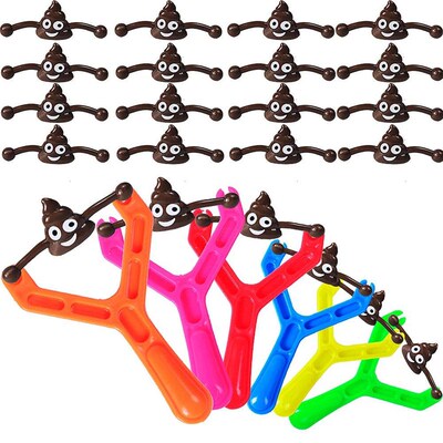 Set of 12 Fun Colorful Shooting Fake Poop Toys For Kids Birt