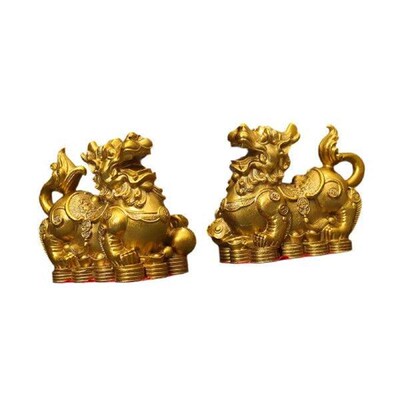 2 Pieces Pixiu Statue Housewarming Gift Fine Craftsmanship