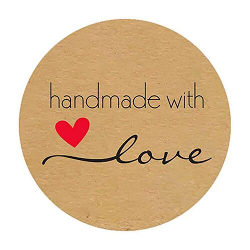 1 Inh Round Natural Kraft Paper Holiday Baking Deoration Let