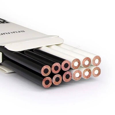 12-2Pcs Black White Color Pencils - Permanent Colored Drawin