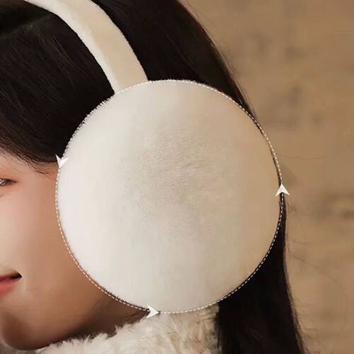 Solid Soft Plush Ear Keep Warmer Winter Earmuffs for Women M
