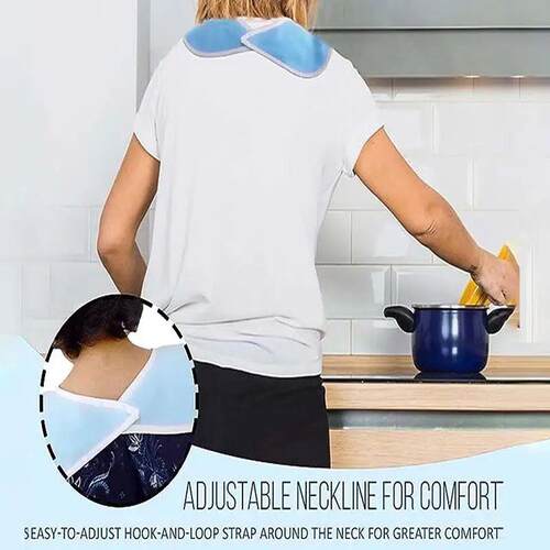 Stain-resistant Dining Apron With Pockets A Bib For Elderly
