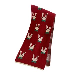 Christmas gift scarf Winter warm shawl ins XMAS scarves