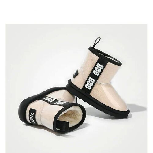 Childrens shoes Girls Fashion Transparent Upper Snow Boots