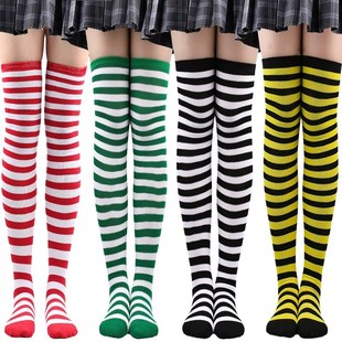 Women Thigh High Socks Winter Knitted Warm Socks Ladies Over
