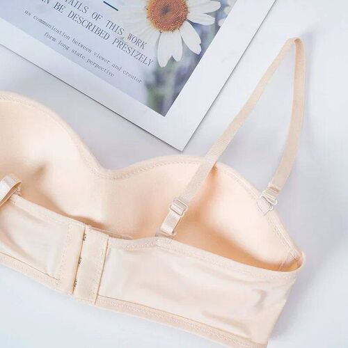 Women Invisible Bra Strapless Bralette 1/2 Cup Womens Under