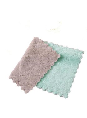 Kitchen Towels Dishcloths Coral Fleece Dish Towel Dish Rags