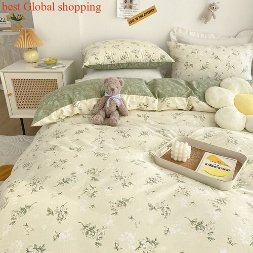 Quilt Bedsheet Bedcovers Sheets Bed Set Bedding Cover四件套